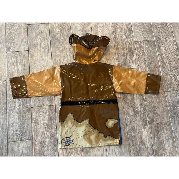 Kidorable Rain Jacket Pirate Halloween Costume size 4 5‎ Boys Girls Coat Hooded - Picture 6 of 12